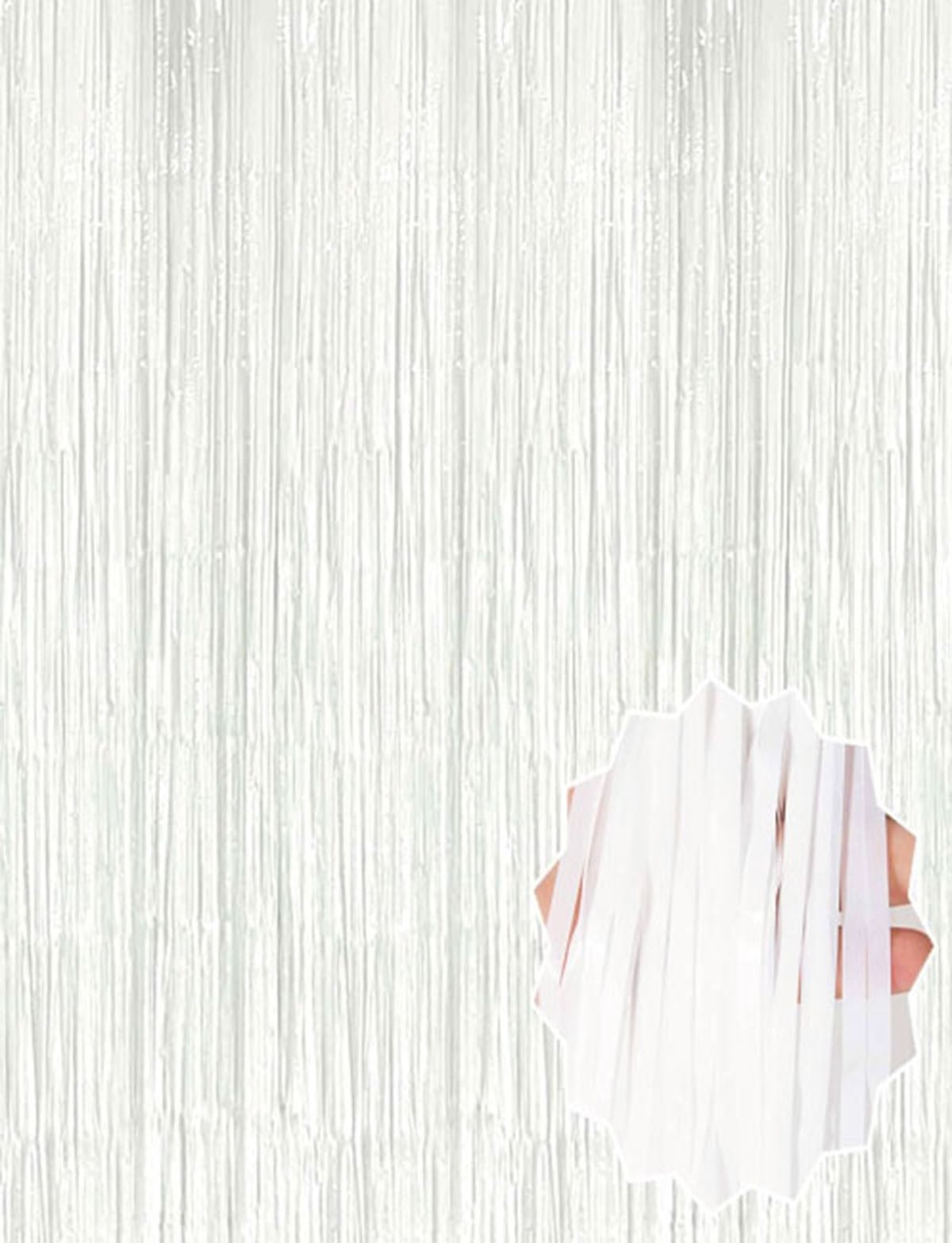 Soft Beyaz Renk Duvar ve Kapı Perdesi İthal 100x200 cm