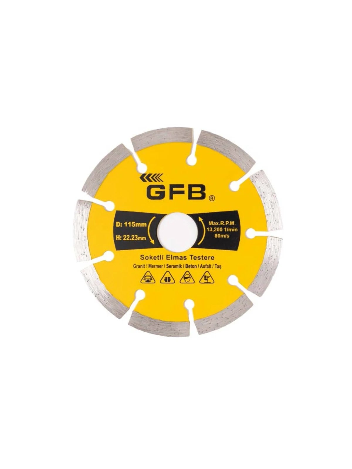 Soketli Elmas Daire Testere 230x22.23mm GFB2390