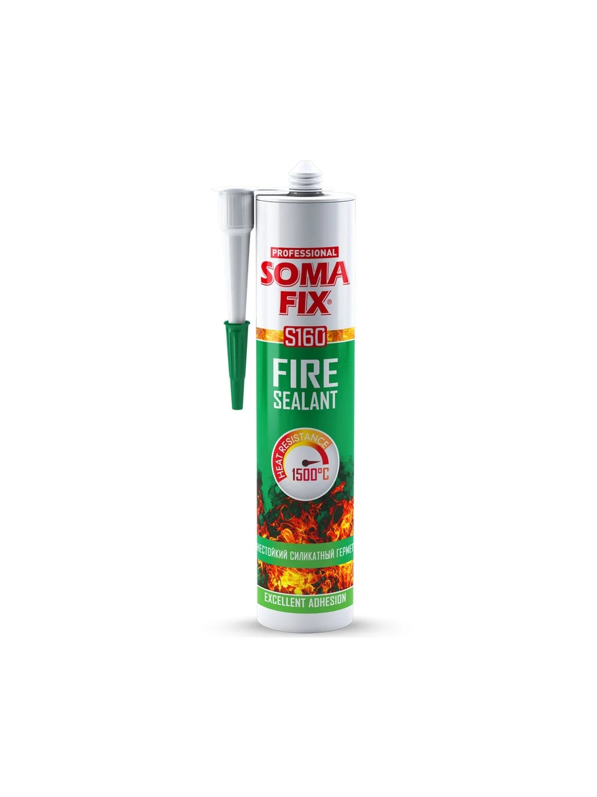 SOMAFİX S160 Isı Mastiği 1500C Siyah 310ml 600gr