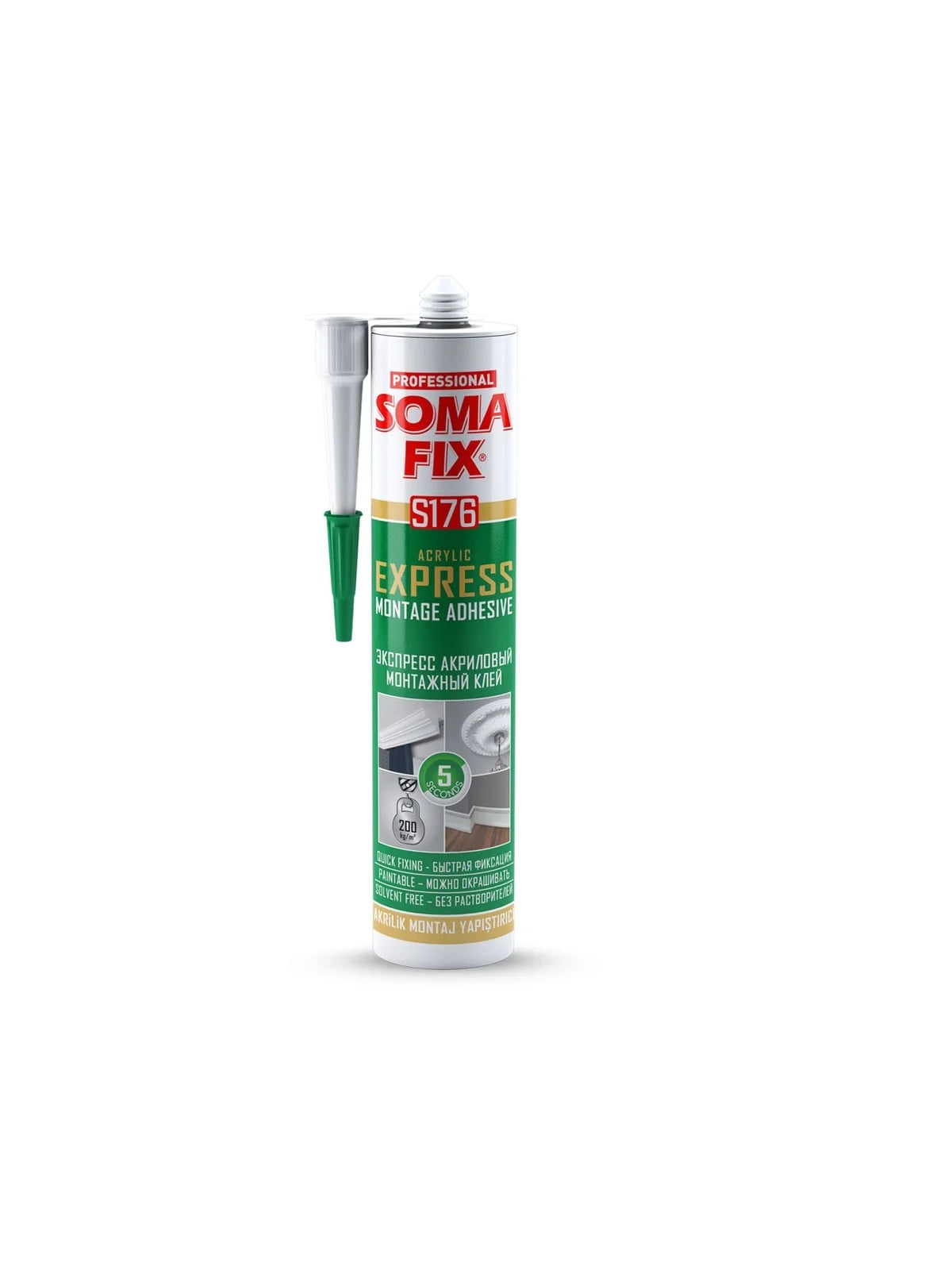 SOMAFİX S176 Akrilik Express Yapıştırıcı Beyaz 310ml