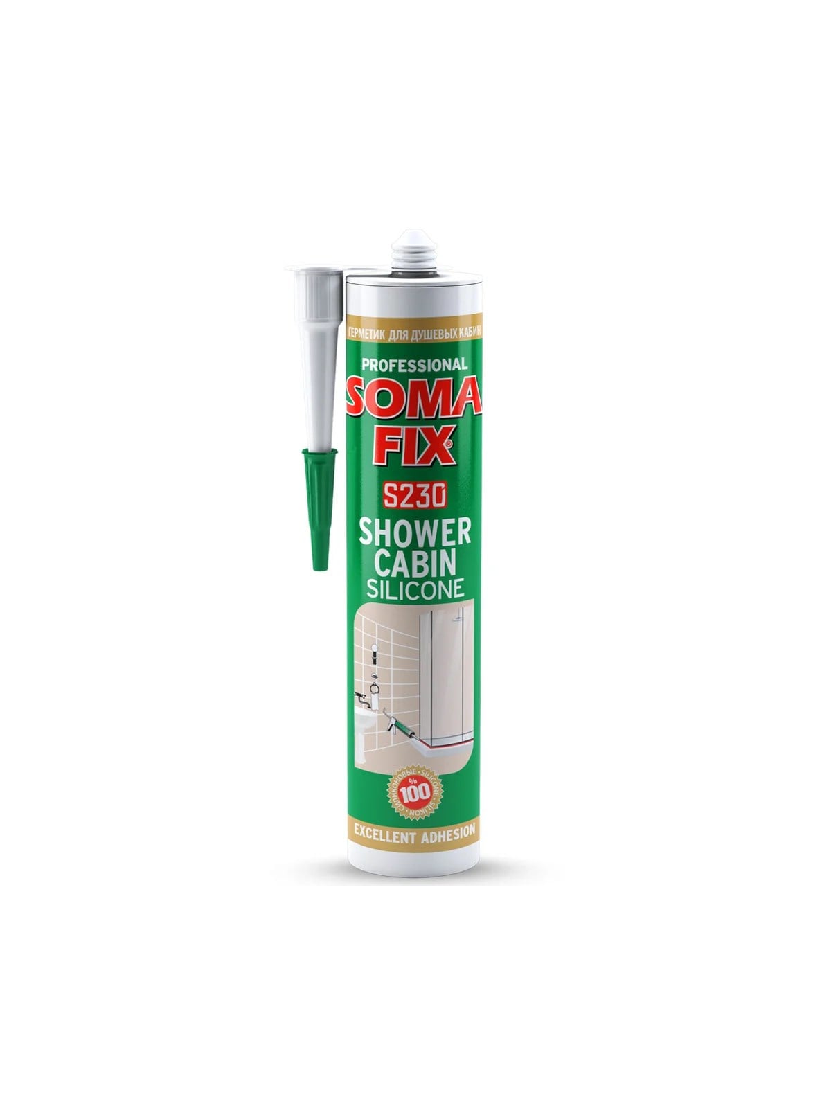 SOMAFİX S230 Duşakabin Silikonu Şeffaf 280ml 320gr
