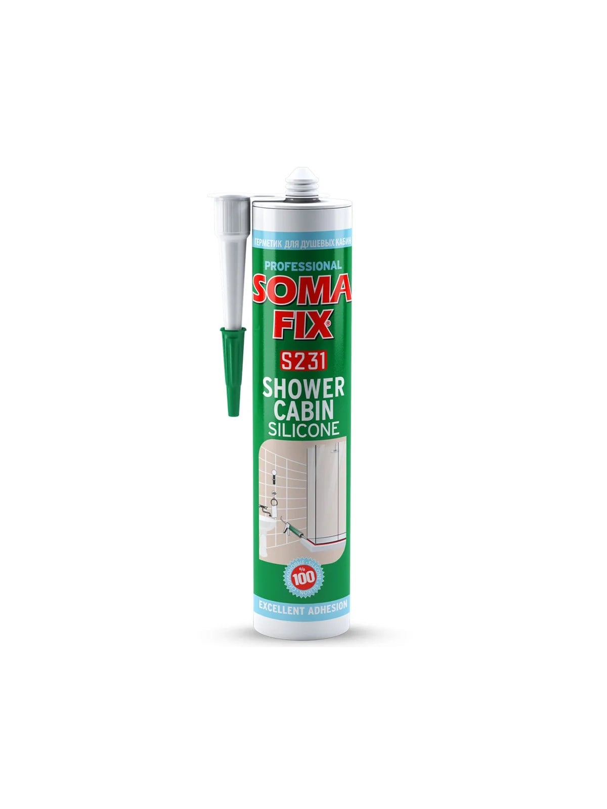 SOMAFİX S231 Duşakabin Silikonu Beyaz 280ml 320gr5000