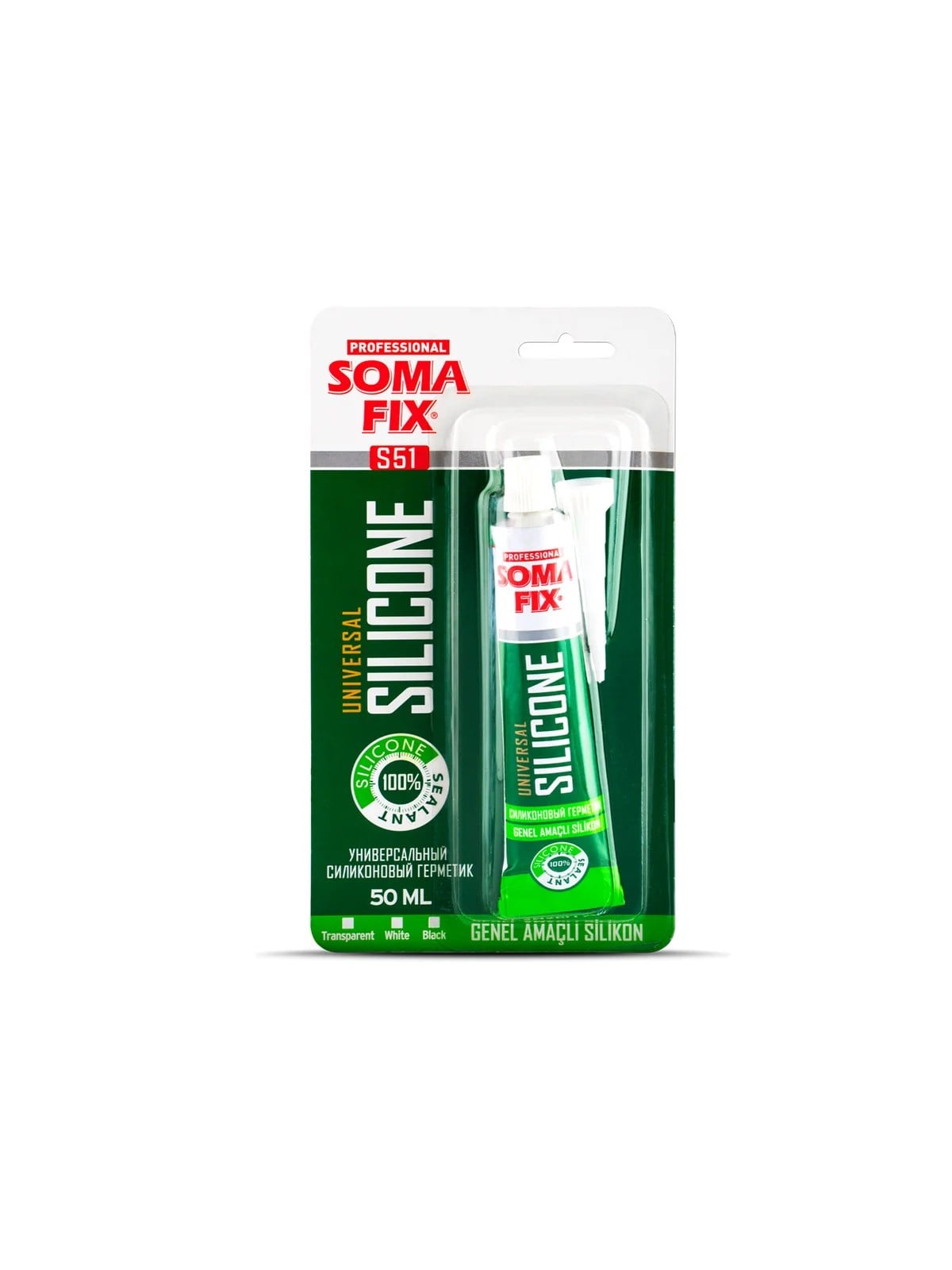 SOMAFİX S51 Genel Amaçlı Tüp Silikon Beyaz 50ml