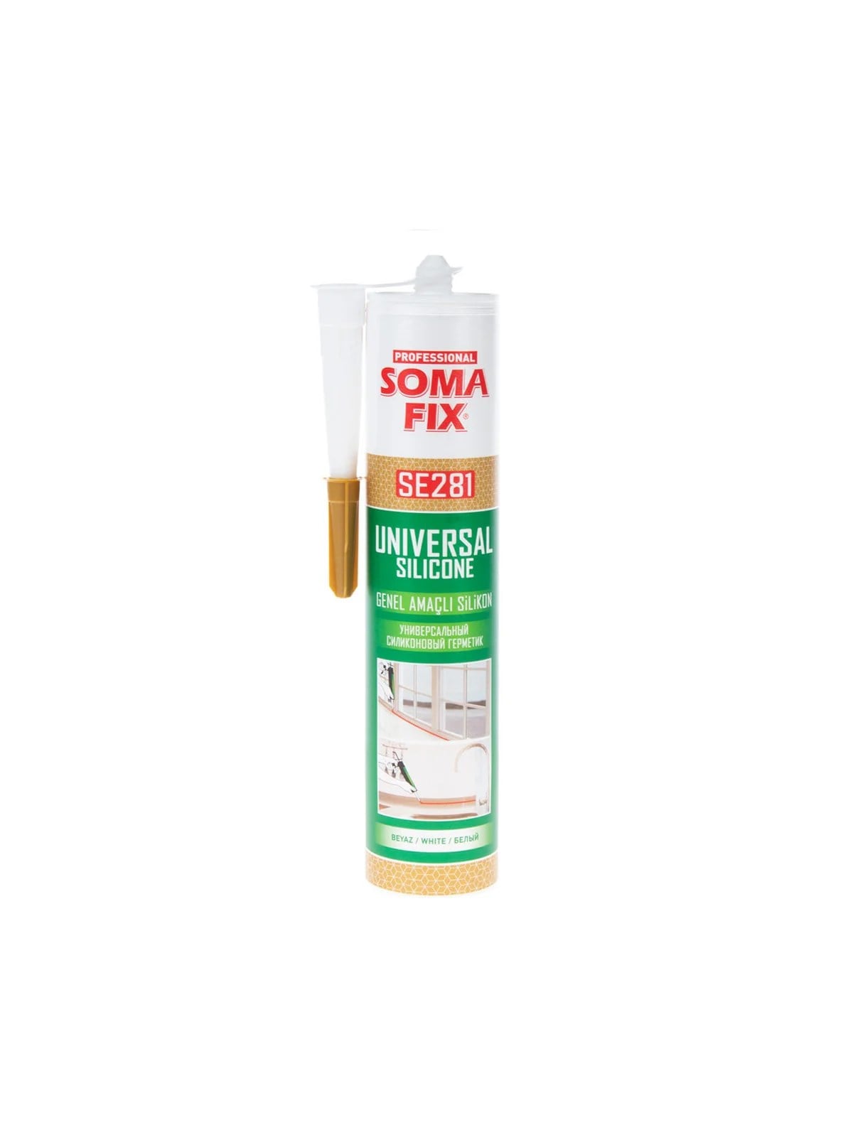 SOMAFİX SE281 Genel Amaçlı Silikon Beyaz 280gr