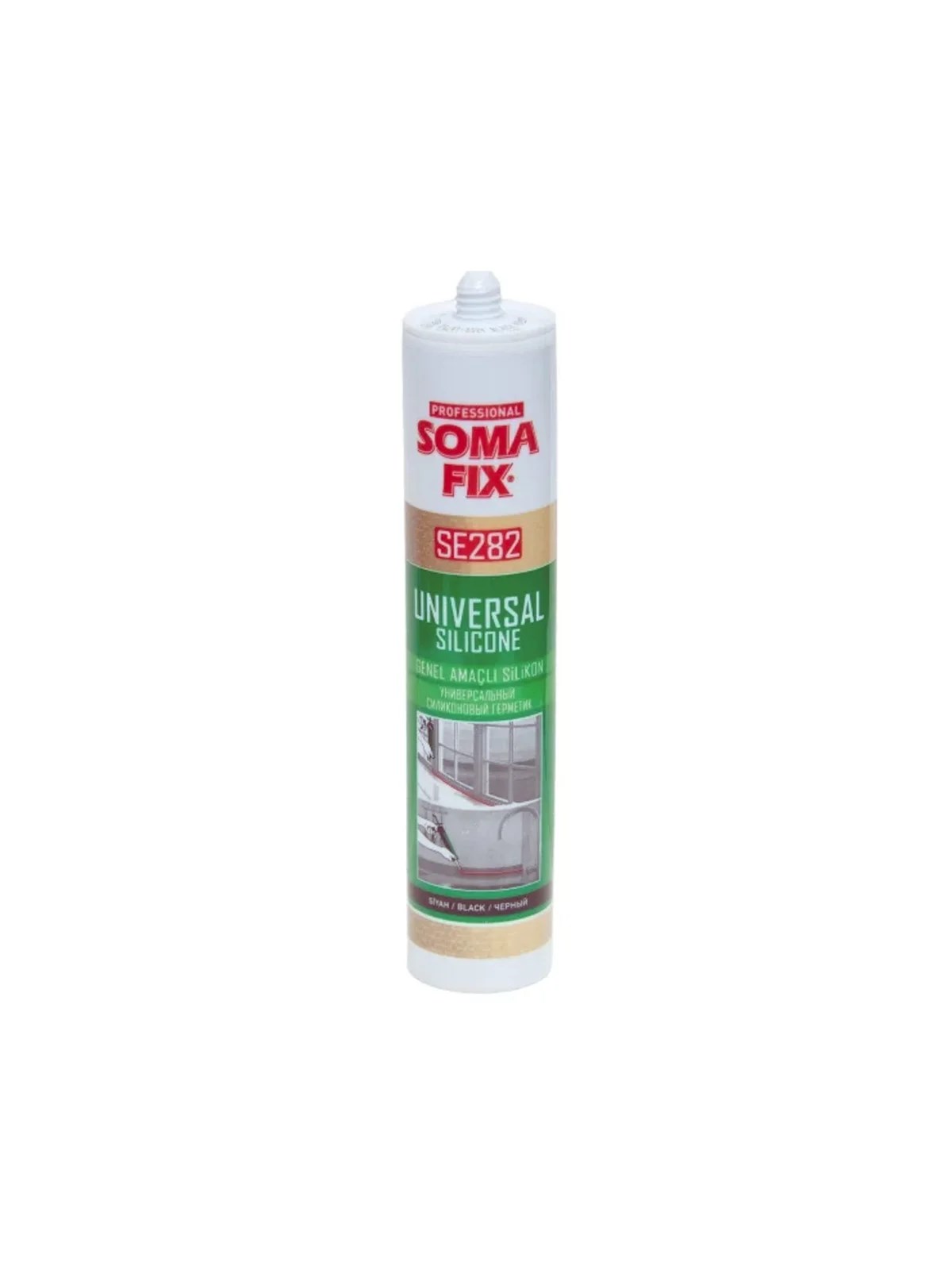 SOMAFİX SE282 Genel Amaçlı Silikon Siyah 280gr
