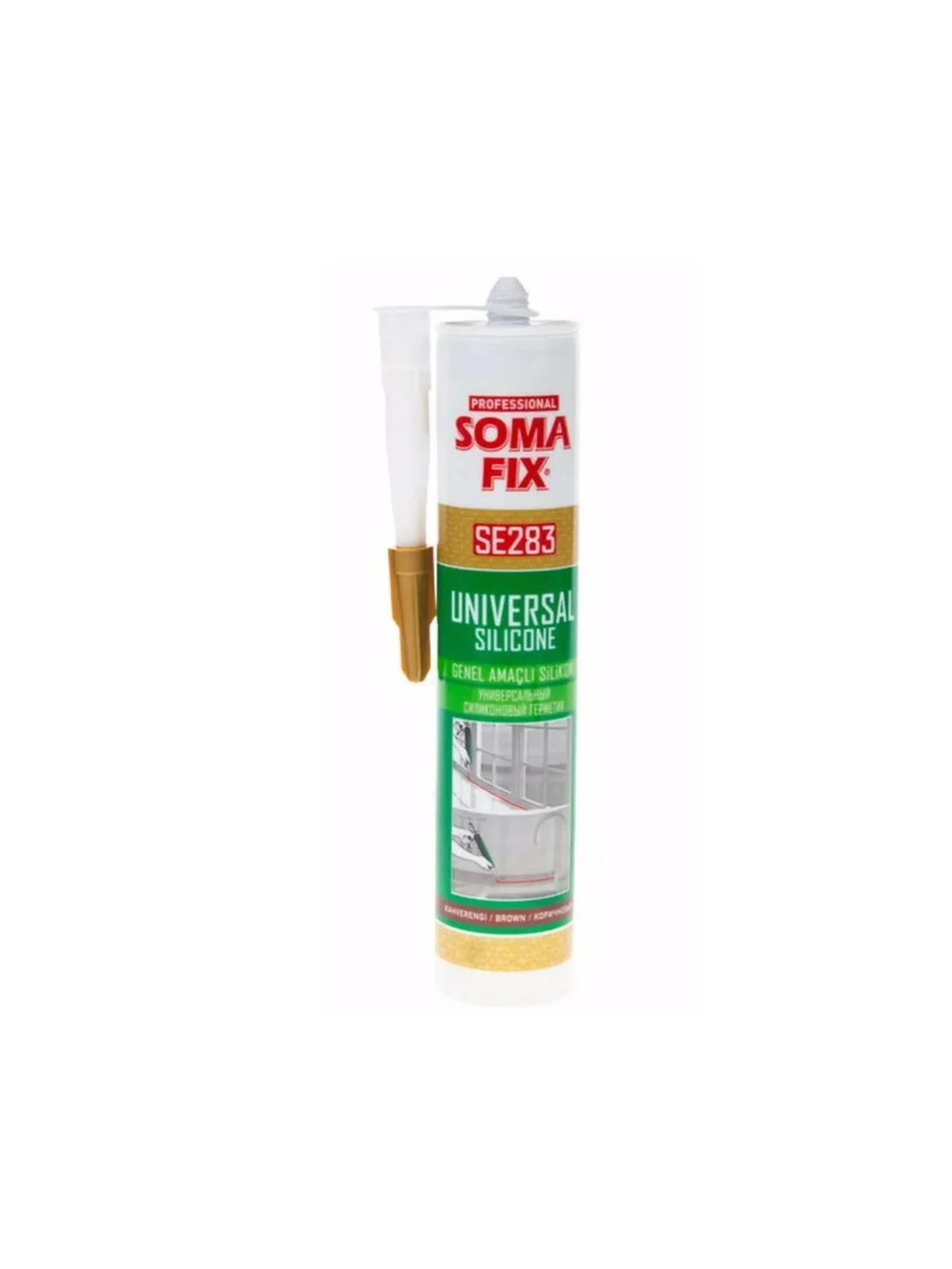 SOMAFİX SE283 Genel Amaçlı Silikon Kahverengi 280gr