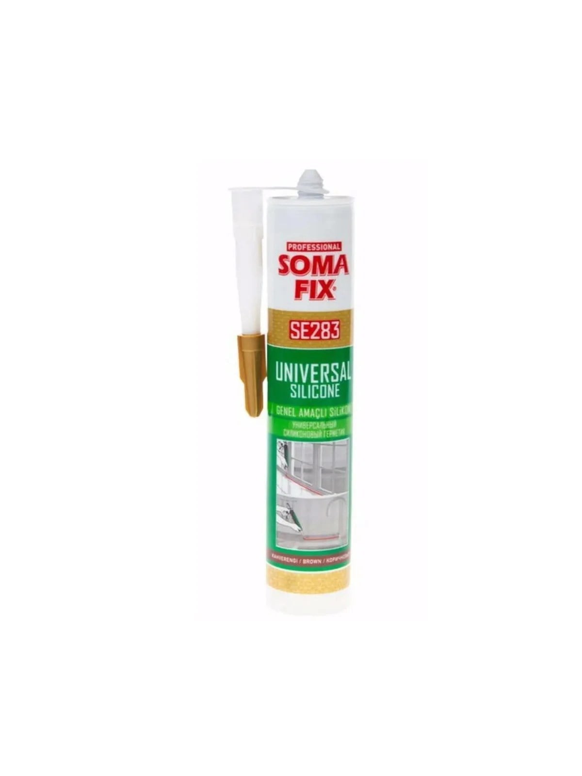SOMAFİX SE283 Genel Amaçlı Silikon Kahverengi 280gr