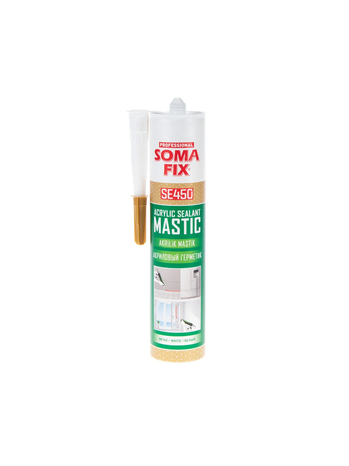 SOMAFİX SE450 Akrilik Mastik Beyaz 450gr