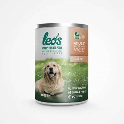 Somonlu ve Pirinçli Pate Yetişkin Köpek Konservesi 6 Adet 400 Gr