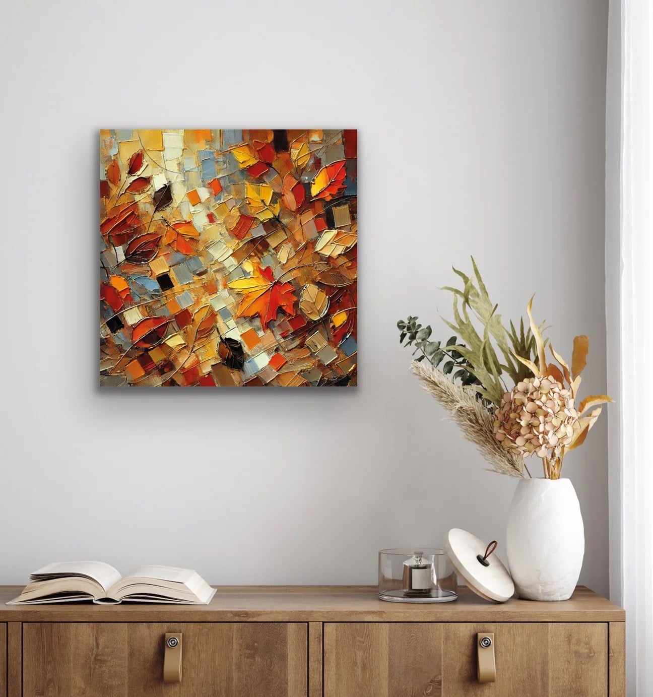 Sonbahar Mevsimi Kanvas Tablo 60x60cm