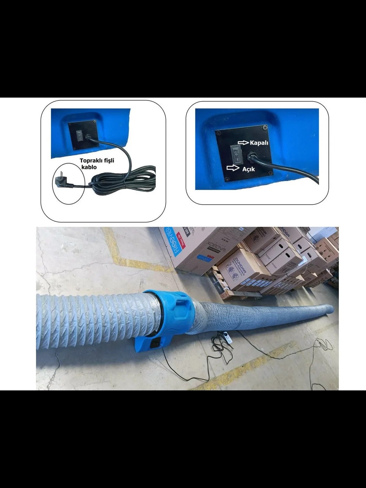 SPM SERİ SFM30 Monofaze Taşınabilir Plastik Fan
