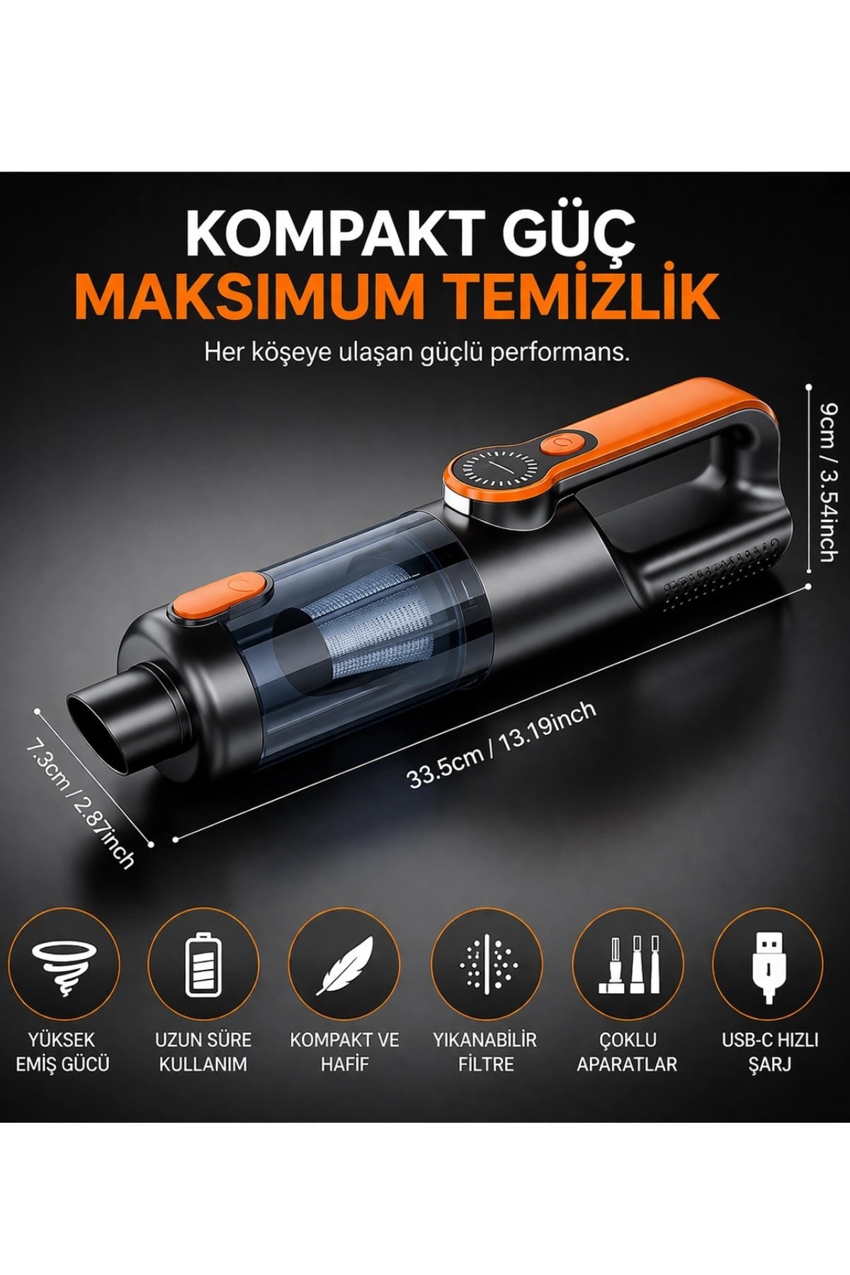 ST-126 Plus Kablosuz El Süpürgesi (23.000 PA)