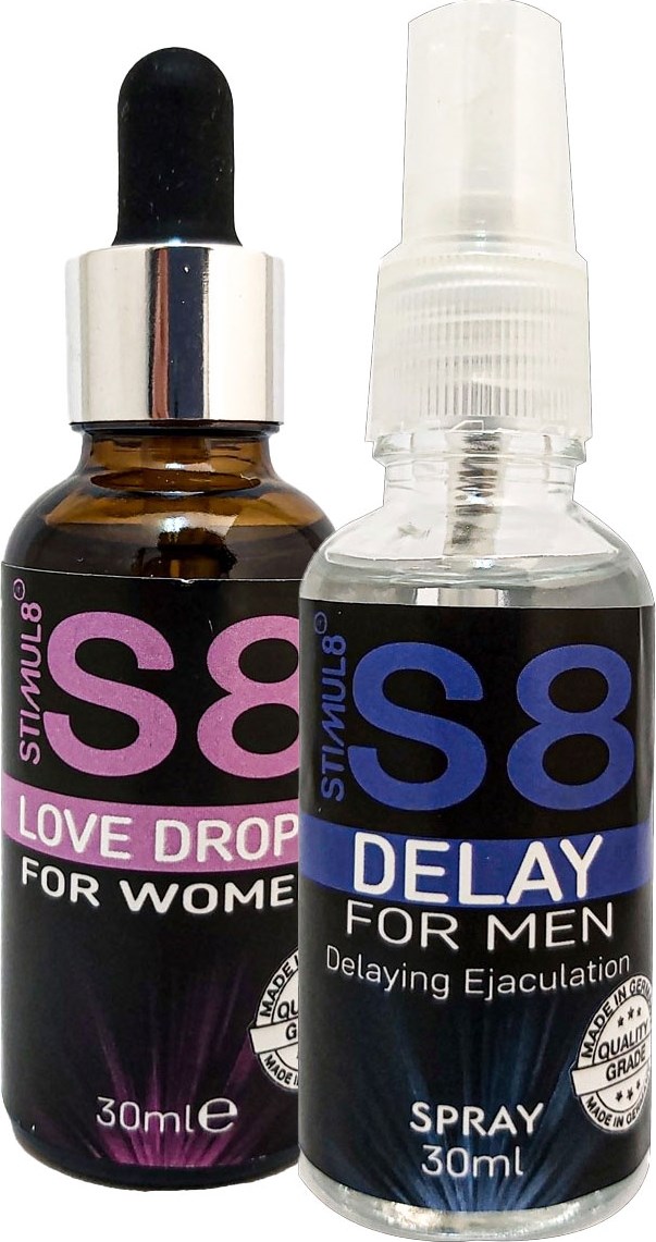 Stımul8 (S8) Erkeğe DELAY30 Mlsprey + Kadına Ekstradestek Özel Uyarıcıdamıa 30 ml