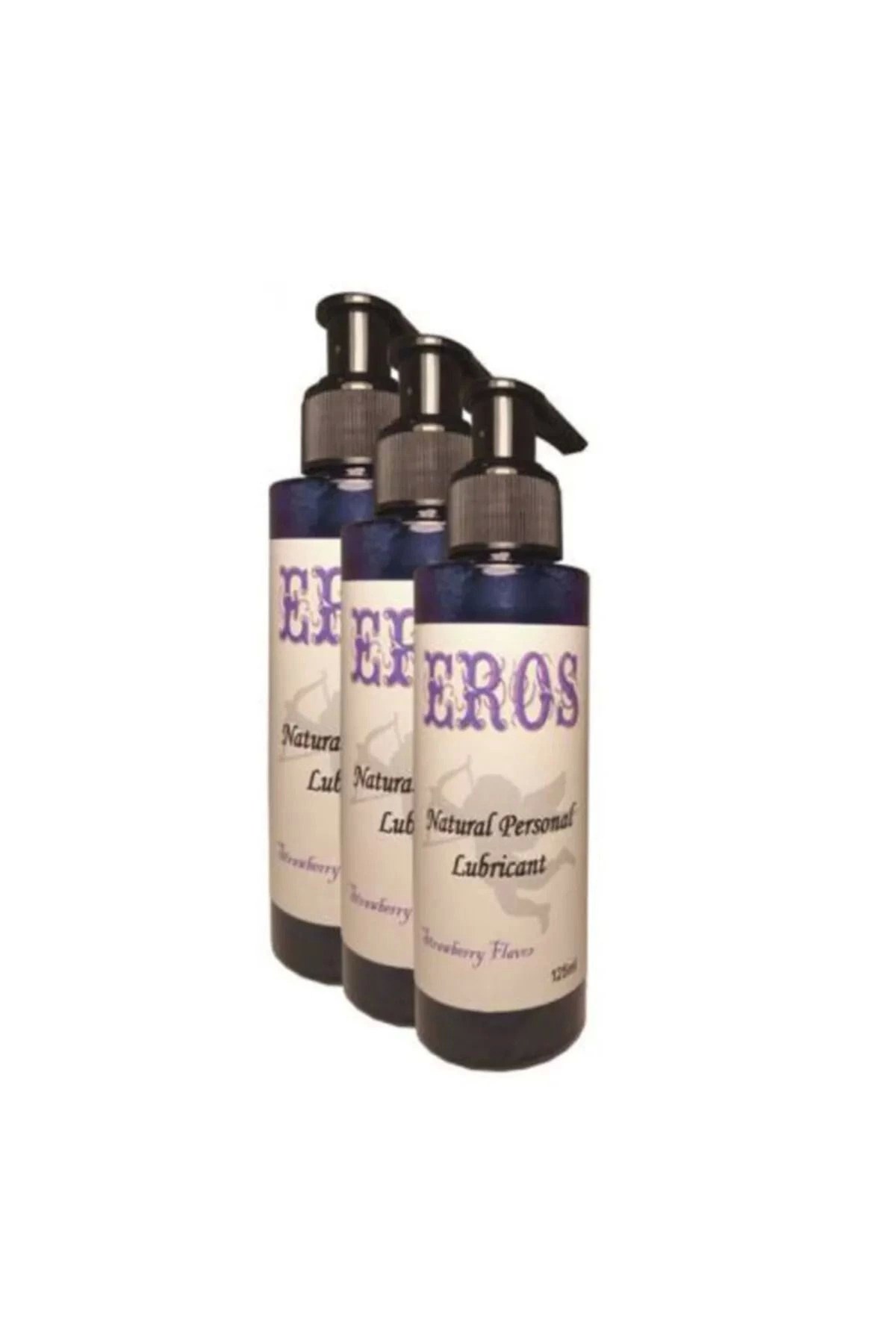 Strawberry Flavor Natural Personal Lubricant 375 ml Çilek Aromalı Kayganlaştırıcı X 3 ADET