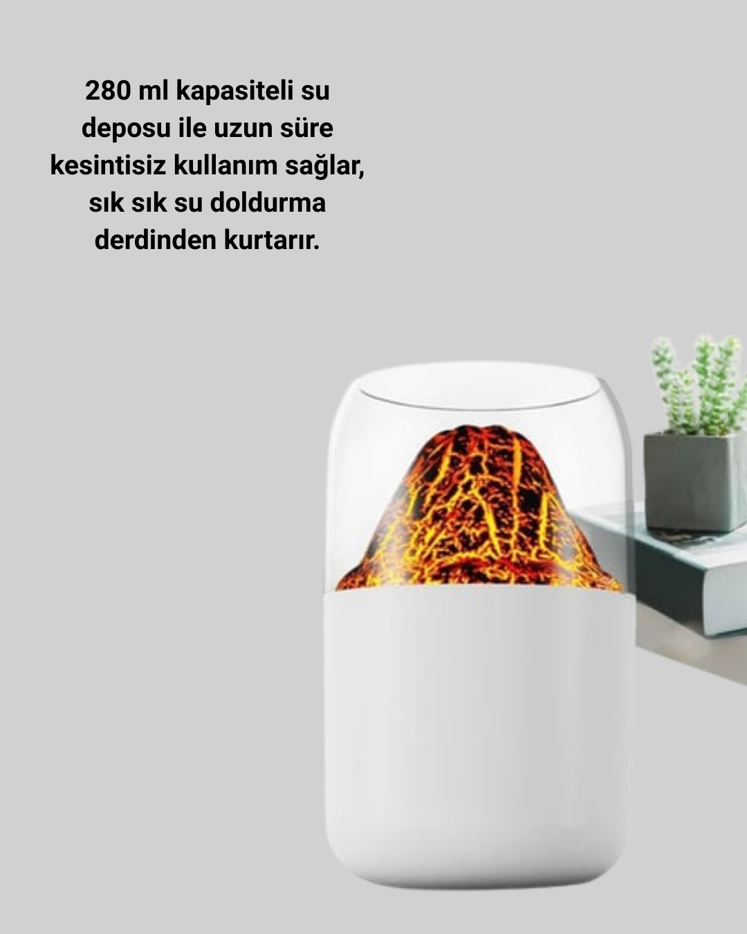 Su Hazneli LED Işıklı Aromaterapi Difüzörü