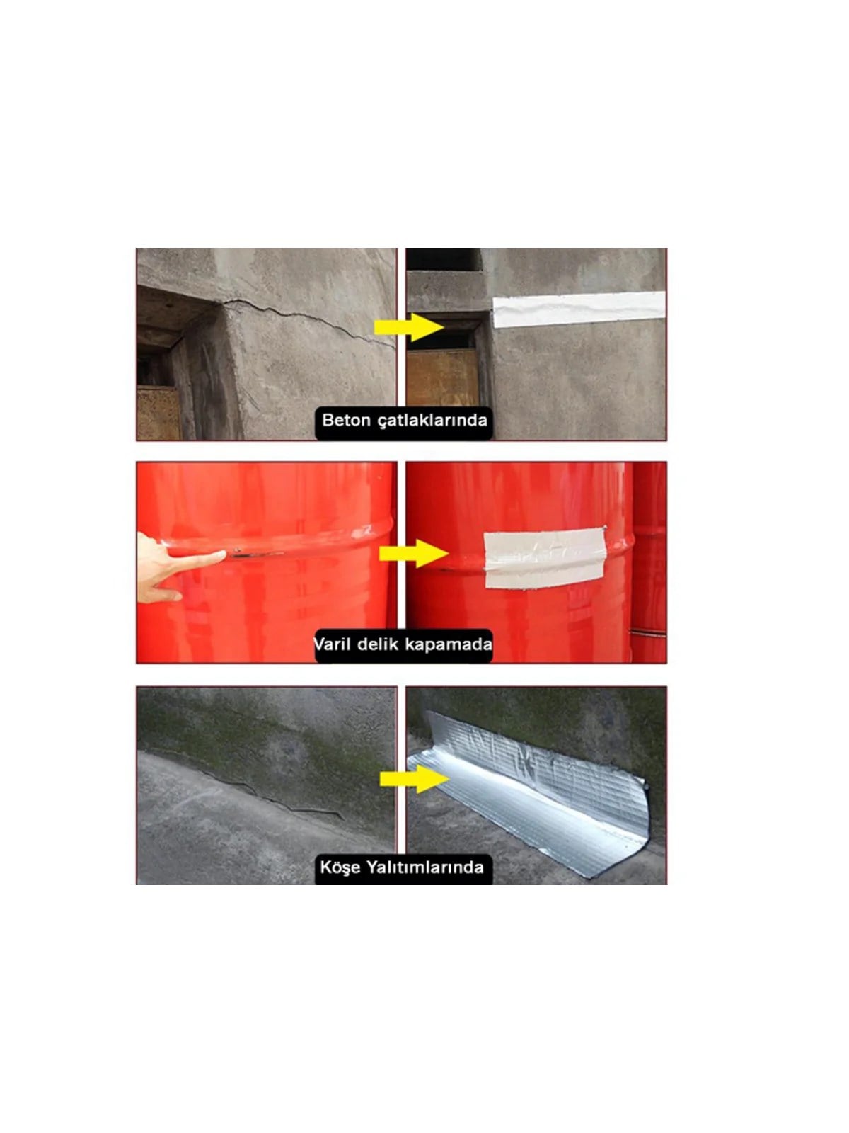 Su Sızdırmaz Bant Sakız Bant 96mm x 2 mt