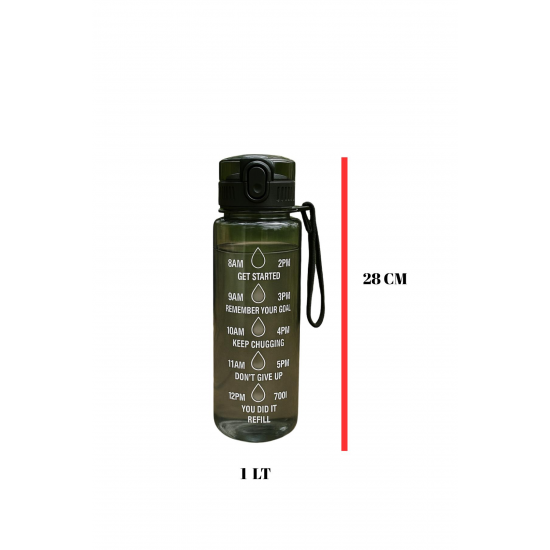 Suluk & Su Şişesi & Sporcu Matara Yeşil 1000 ml