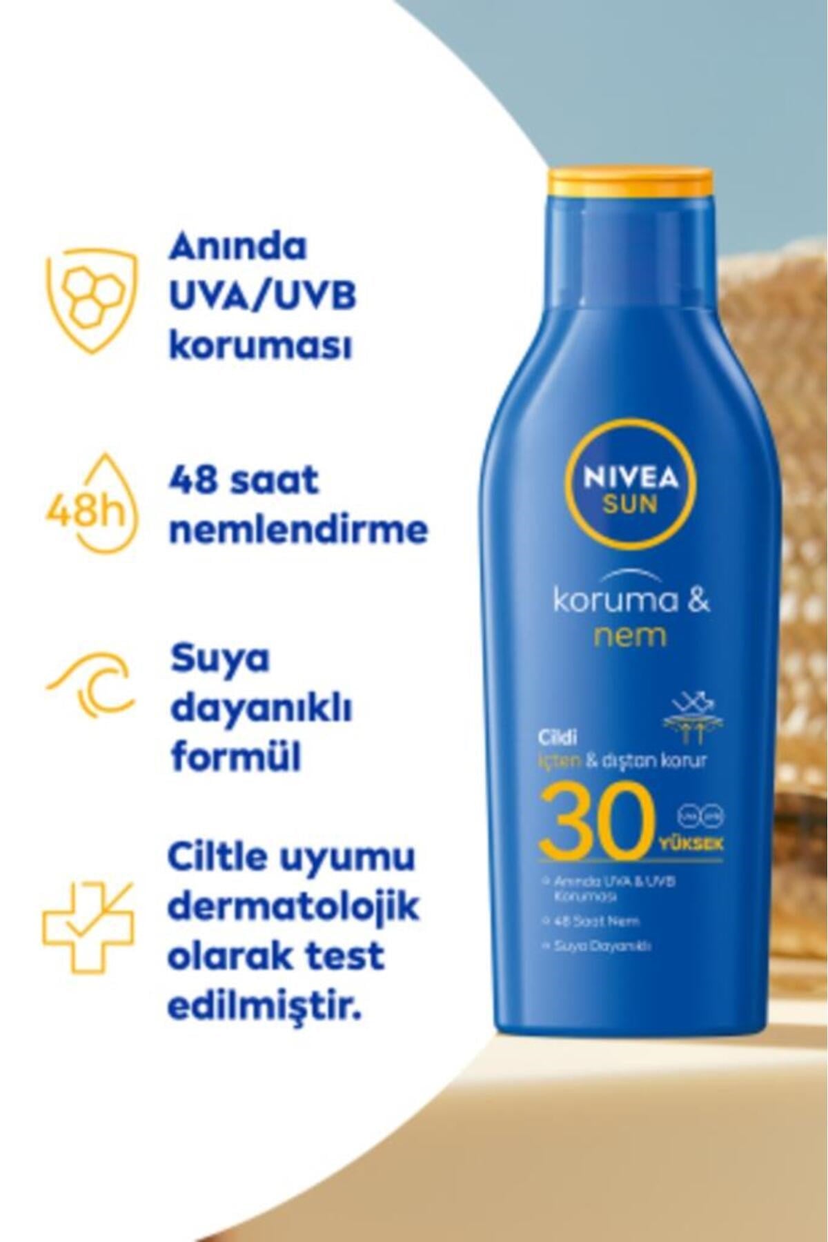 Sun Güneş Koruyucu Krem & SPF+30 Uva+uvb Nemlendirici Sprey 200ML