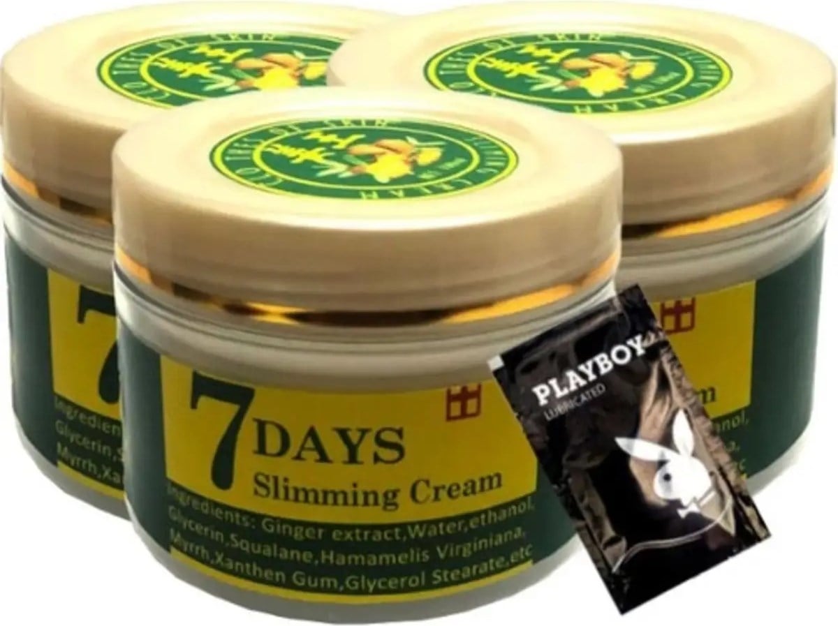 Süper 7days Ginger 3x Adet Miracle Slimming Cream 100 ml Sel Kremi + 1 Adet Jel Hediye
