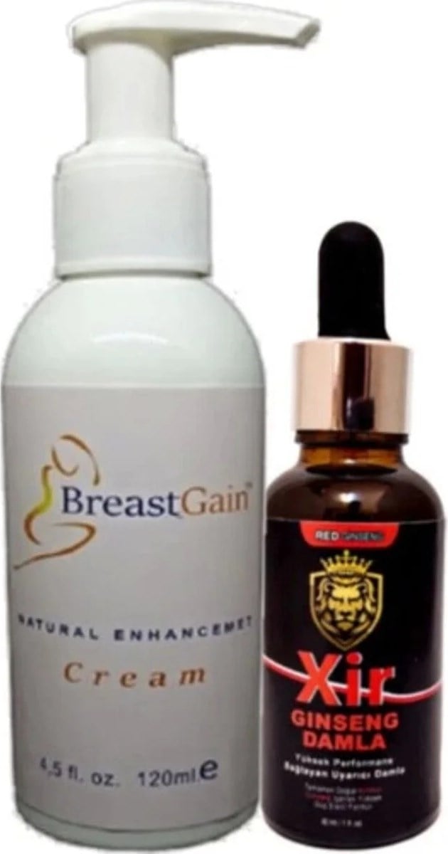 Süper Breast Gain Krem 120 ml + Xir Bay Özel Karışım Içecek 30 ml