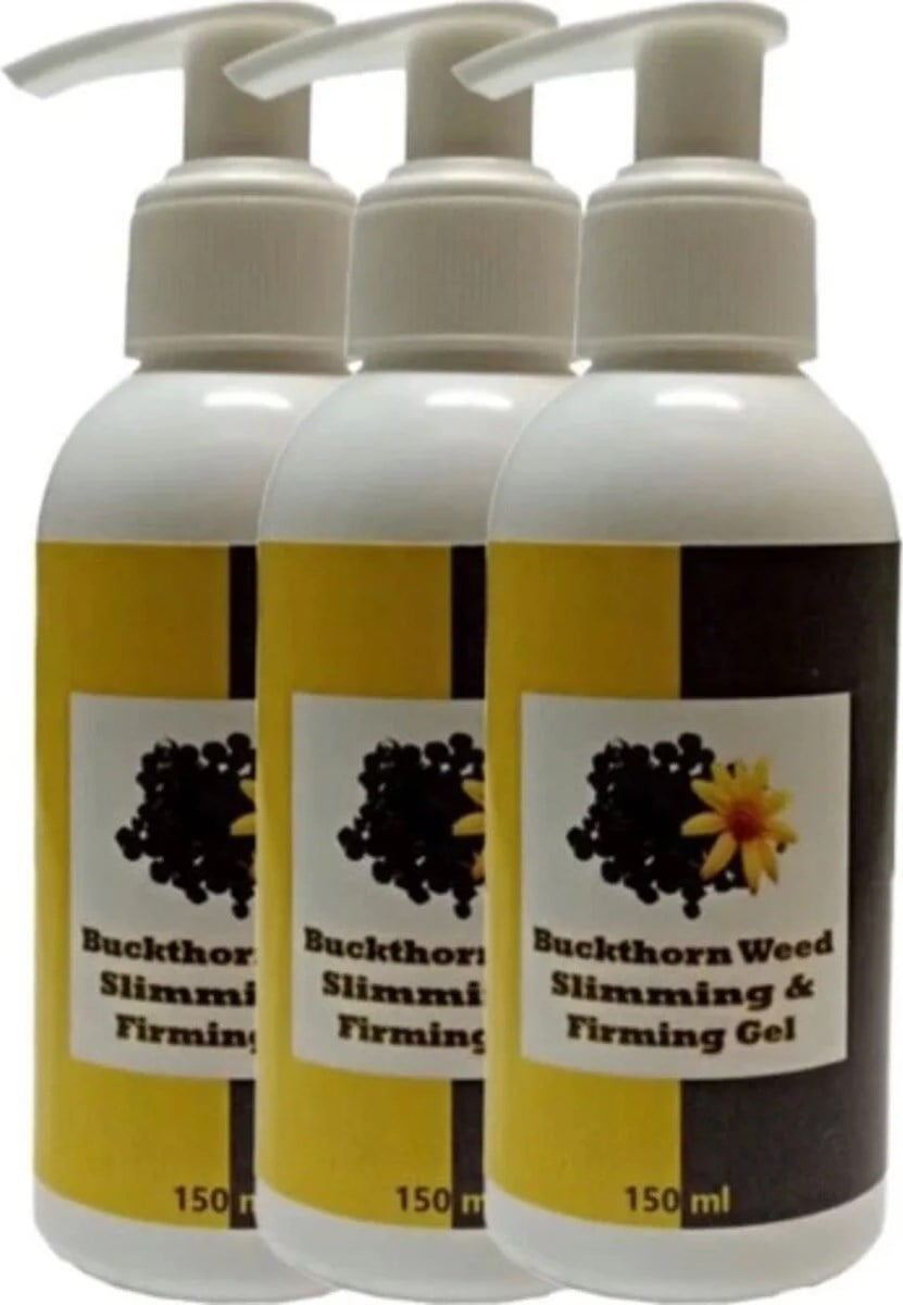 Süper Buck Thorn Weed Slimming & Firming Gel 3 Adet Adet Acı Çehre Tohumu Jeli