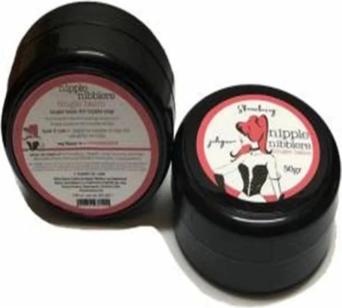 Süper Hintohu Nipple Nibblers Tingle Balm Strawberry Flavored 50ML Çilekli Göğüs Bakım Kremi 2 Adet