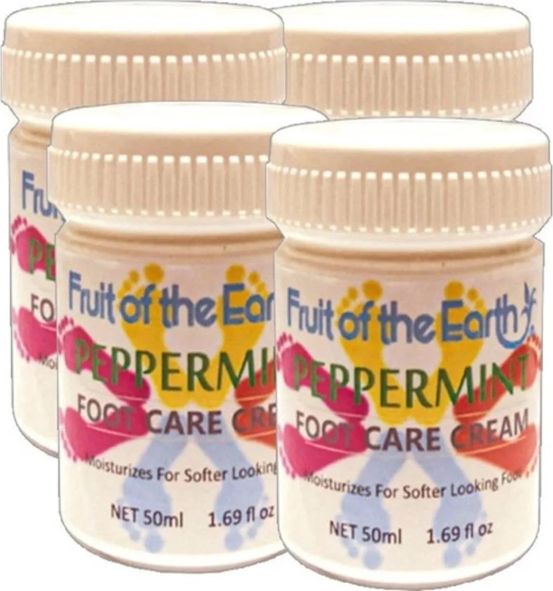 Süper Peppermint Cooling 4LÜX50 ml Kokulu Ayaklara Bakıcı Işlevli Krem