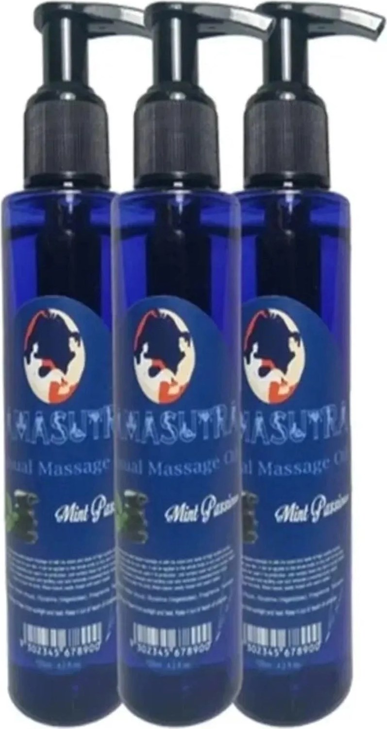 Süper Sensual Nane Masaj Yağı 125 ml - Mint Massage Oıl x 3 Adet