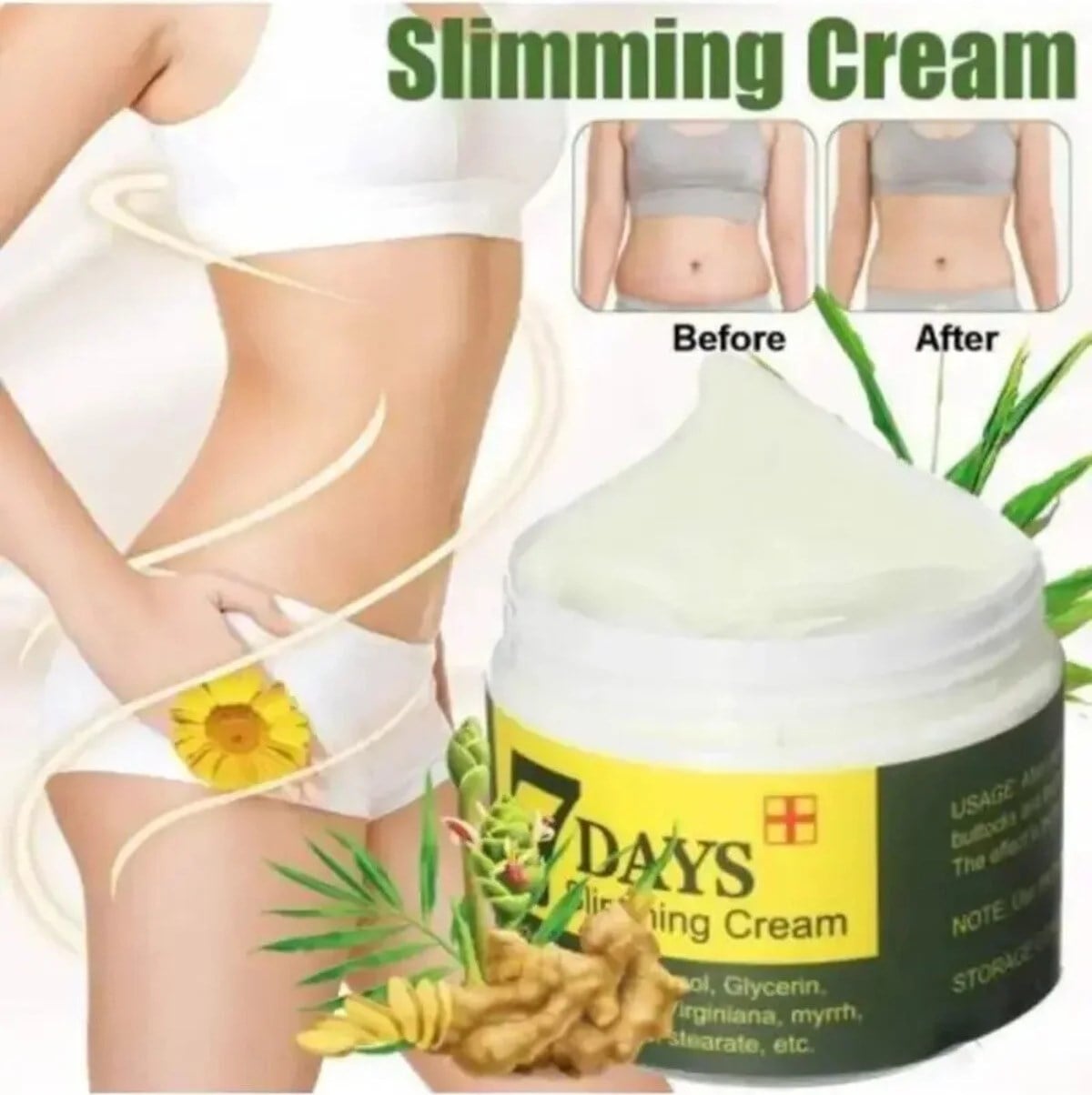 Süper Seven 7 Days Hintohu 7 Days Slimming Cream Ginger Miracle 100 ml Vücut Kremi Zencefil 1 Ad.