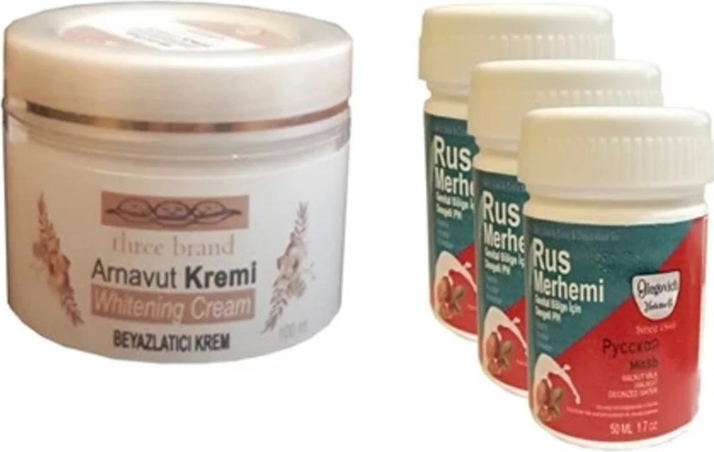 Süper Three Brand Arnavut Kremi + Rus Merhemi 50 ml 3 Adet