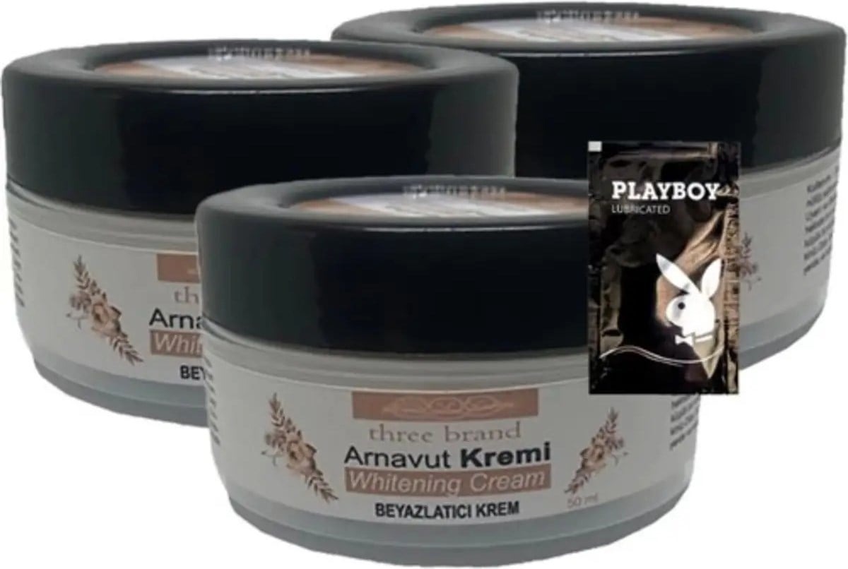 Süper Three Brand Arnavut Kremi Whitening Cream 3lü Bölgesel  Kremi 50 ml + 1 Hediye Jel