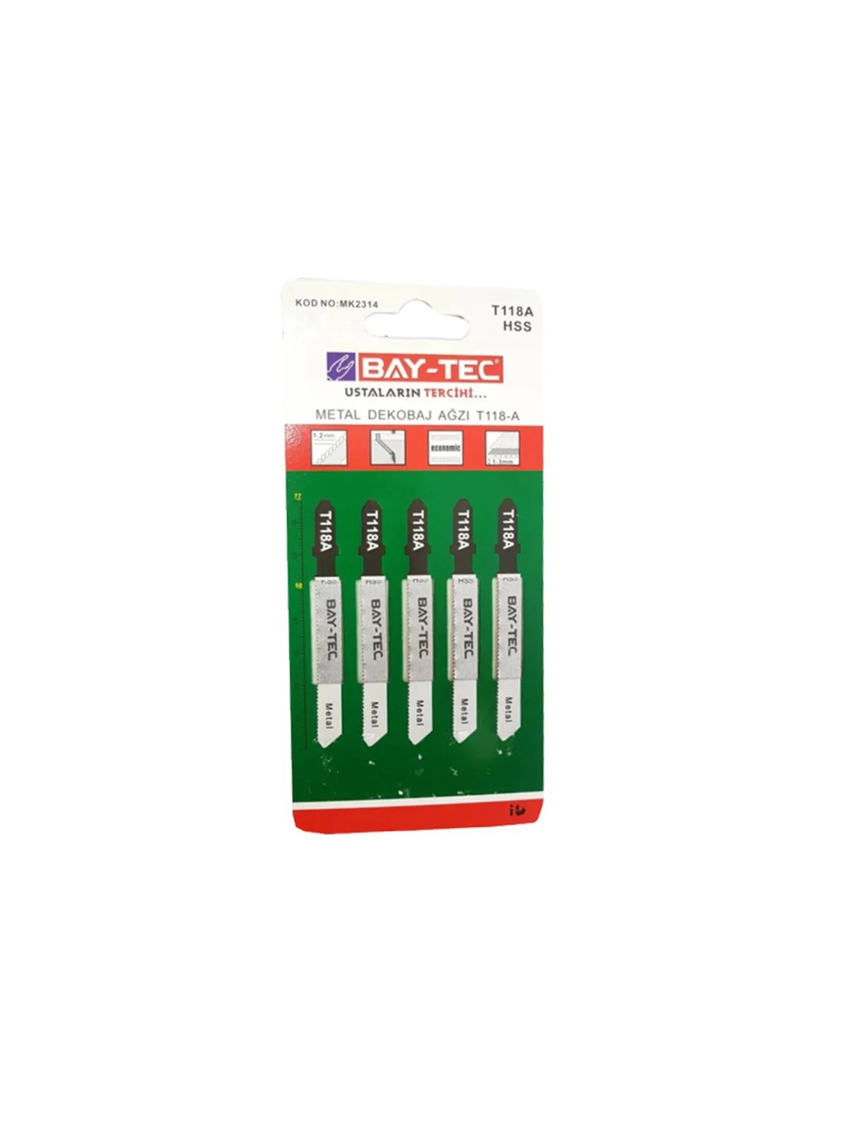 T 118 A Metal Dekupaj Testere Ağzı