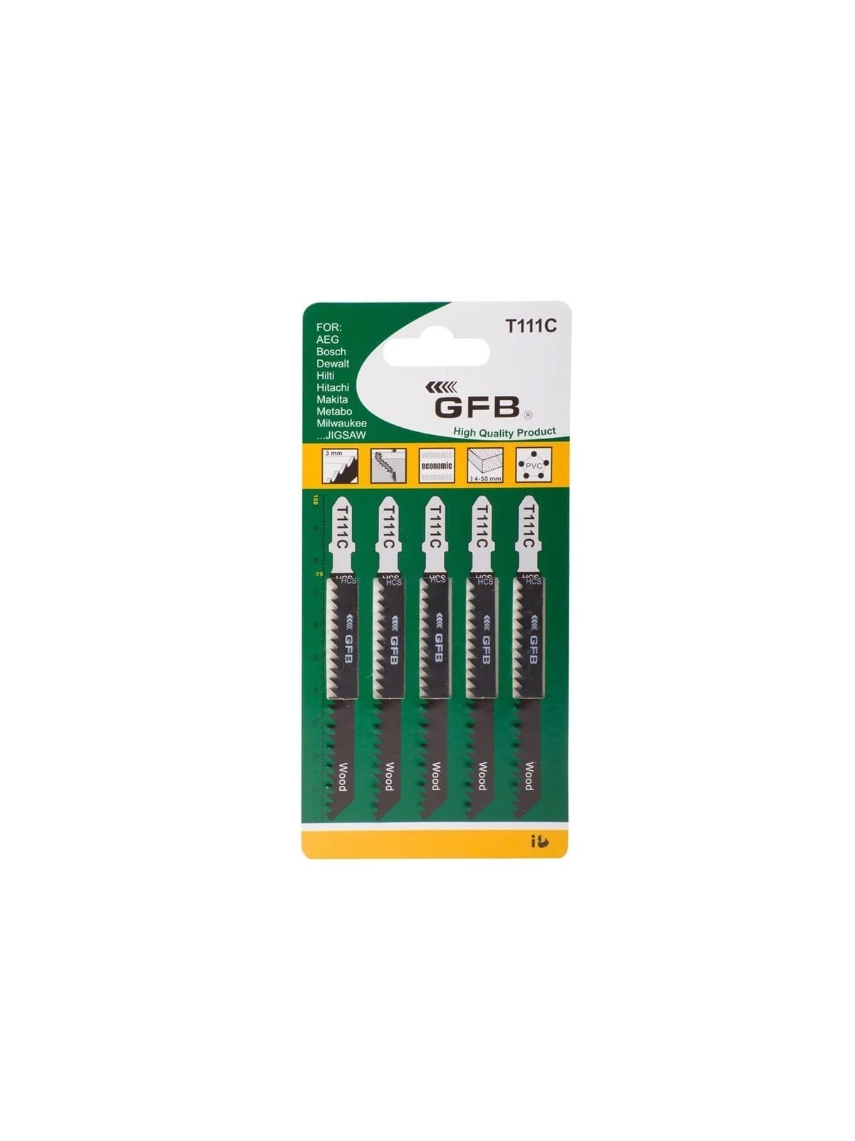 T111C Ahşap Dekupaj Testere Ağzı GFB2241 (5'li Paket)