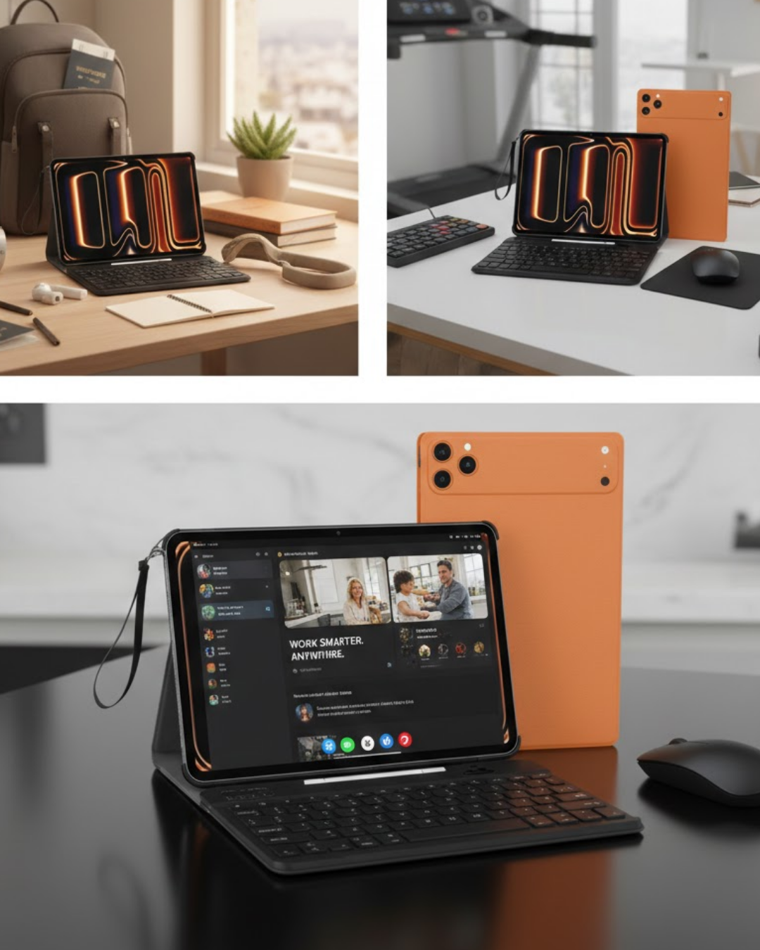 Tablet PC Klavyeli Set Geniş Ekran Yüksek Depolama ve Android Sistem