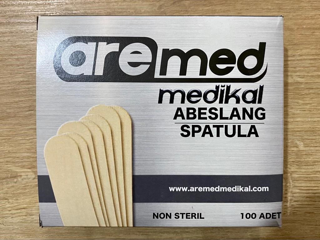 Tahta Dil Basacağı - Abeslang (Spatula) Non Steril 100'lü Kutu