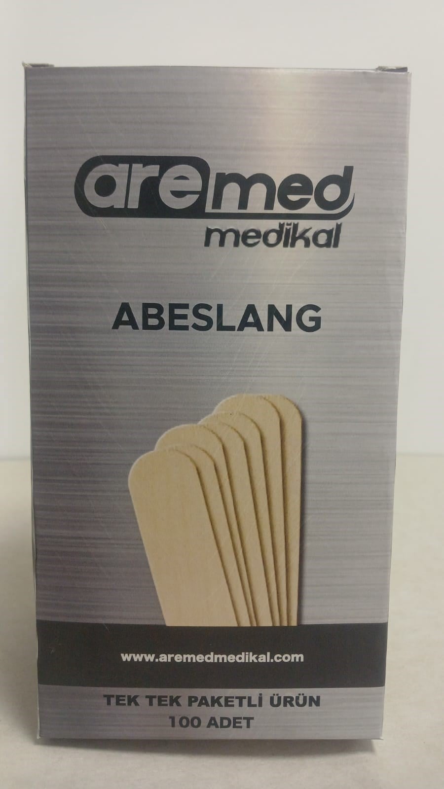 Tahta Dil Basacağı - Abeslang (Spatula) Tek Tek Paketli 100'lü Kutu