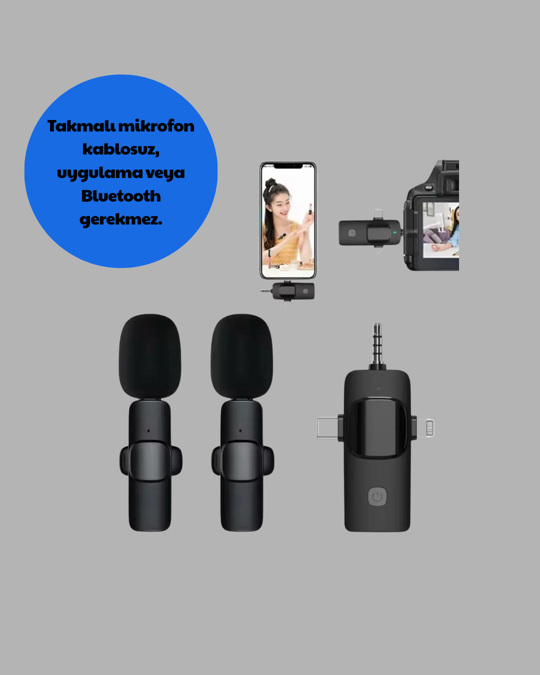 Tak ve Kullan Mikrofon - Gürültü Engelleyici