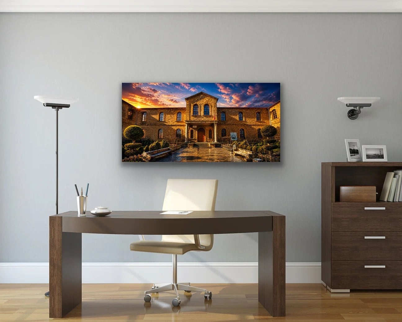 Tarihi Yozgat Lisesi Kanvas Tablo 40X80 CM