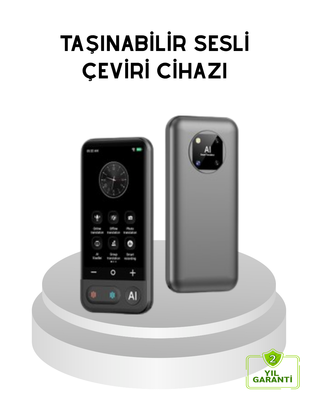 Taşınabilir Akıllı Tercüme Cihazı – Gerçek Zamanlı Ses ve Metin Çevirisi