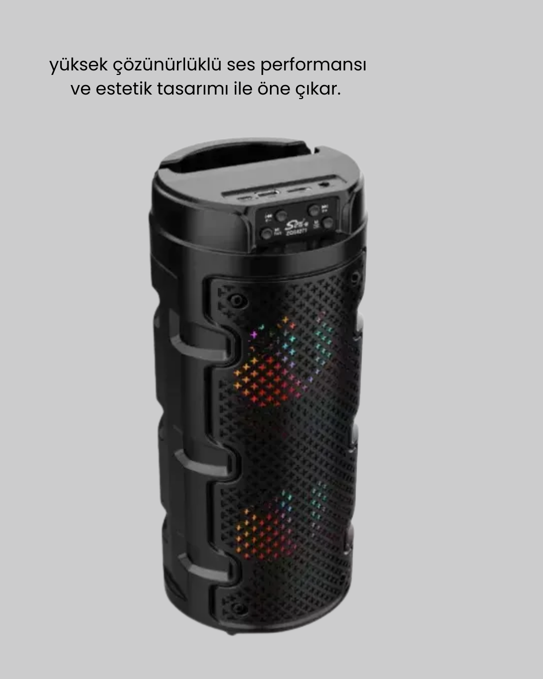 Taşınabilir Bluetooth Hoparlör Çift Sürücü Güçlü Bas HD Ses Çoklu Bağlantı