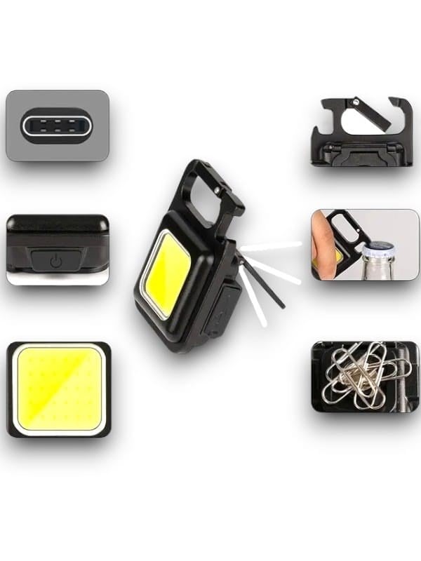 TAŞINABİLİR IŞIK 3 IŞIK MODLU USB ŞARJ ÖZEELİĞİNE SAHİP