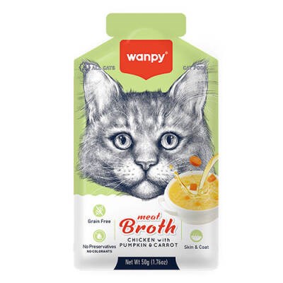 Tavuk Etli Bal Kabaklı ve Havuçlu Tahılsız Kedi Çorbası 50 Gr