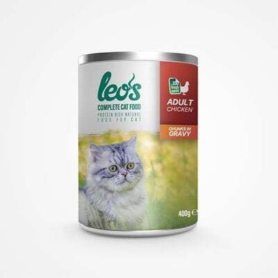 Tavuk Parça Etli Soslu Yetişkin Kedi Konservesi 6 Adet 400 Gr
