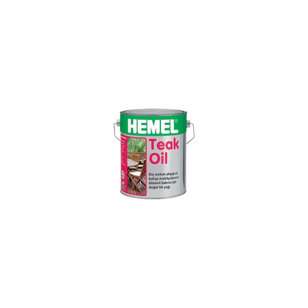 Teak rengi deck yağı, 2,5 litre, ahşap koruma için ideal