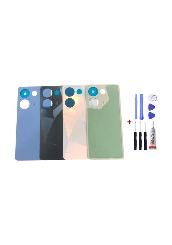 Tecno Camon 20 Uyumlu Arka Cam Kapak Pil Kapağı (M