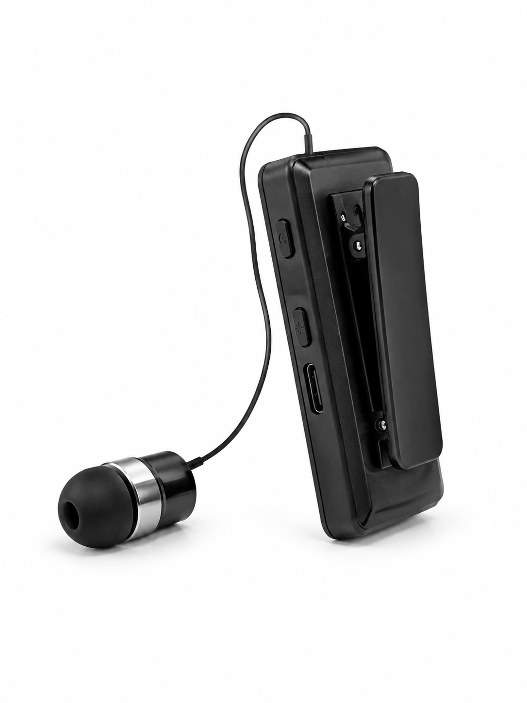 Tek Kulaklıklı Bluetooth Kulaklık Klipsli Mini Taşınabilir Müzik ve Görüşme Cihazı