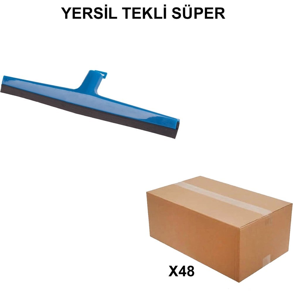 Tekli Süper Yersil Fırça, 48 Adet Toptan Paket