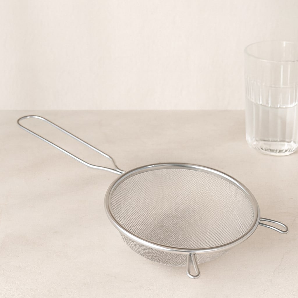 Tel Süzgeç 18 cm Metal Saplı Kulaklı