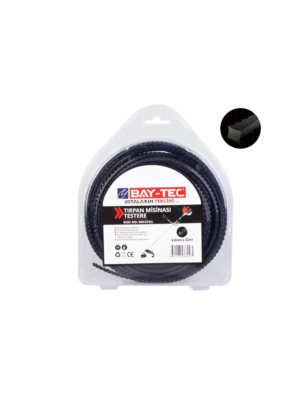 Testere Tırpan Misinası 4 mm x 32 mt MK4741