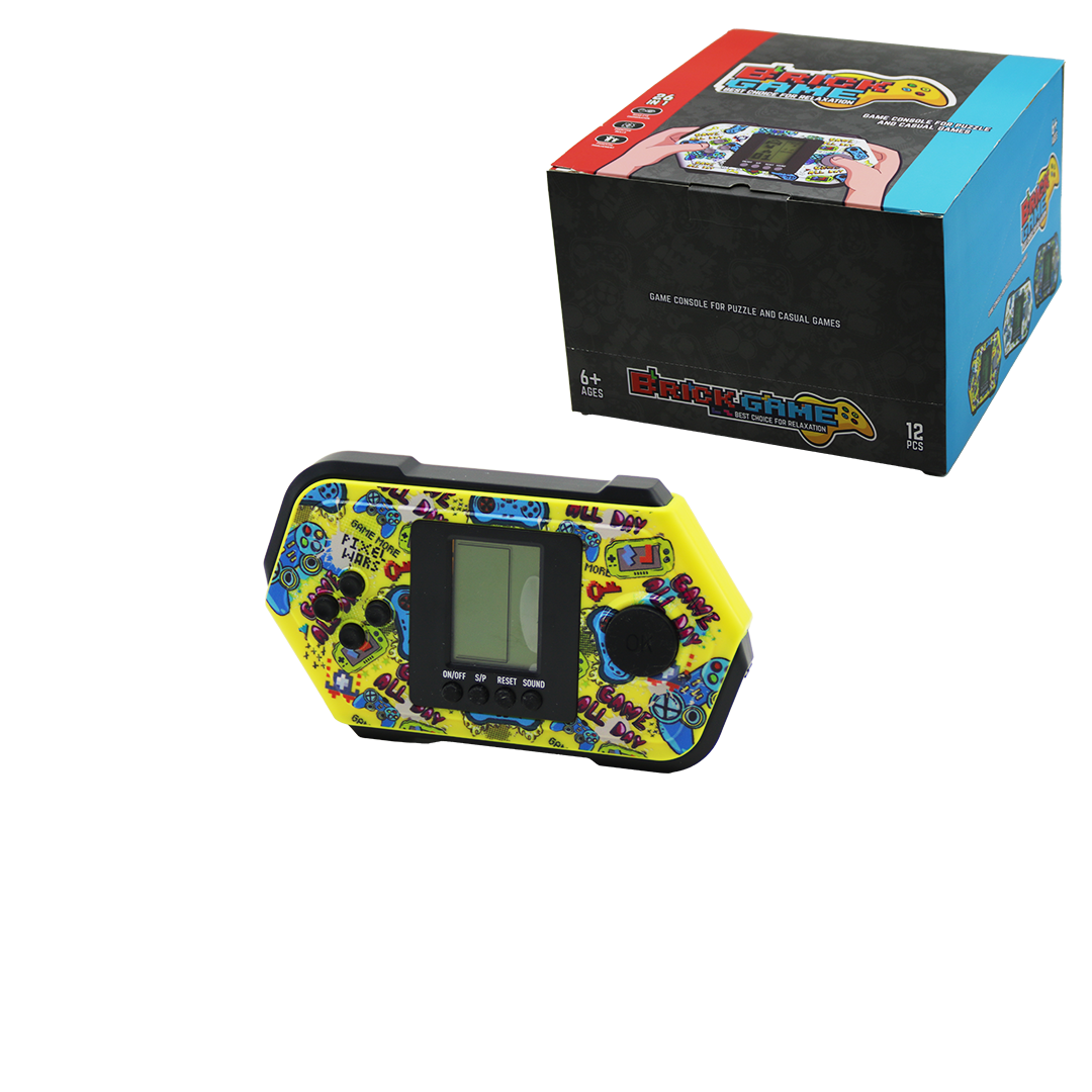 Tetris Brick Game Pilli Elektronik Oyun - Altıgen Model (Level & Skor Ekranlı)